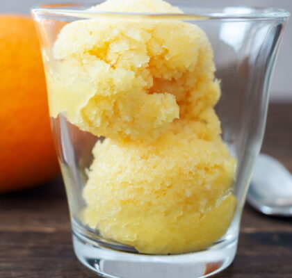 Easy Orange Sorbet