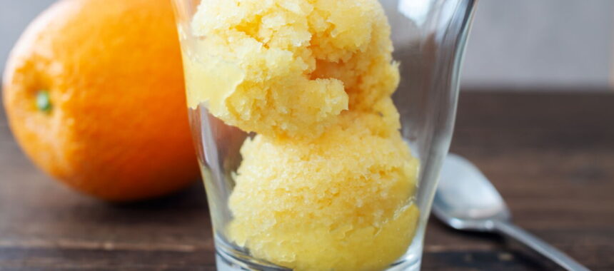 Easy Orange Sorbet