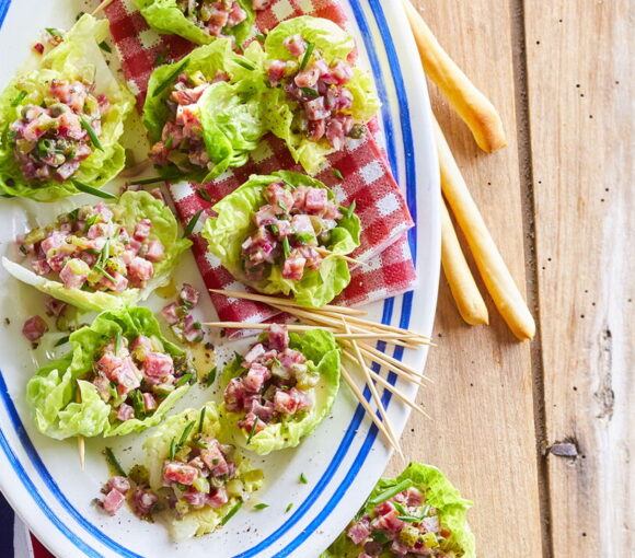 Dry Sausage Tartare with Pickles