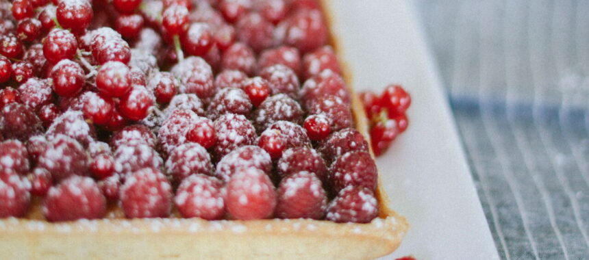 Raspberry Coconut Tart