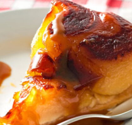 Tarte Tatin with Caramel Sauce