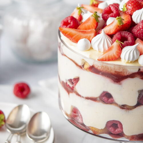 Red Berry Tiramisu-Style Trifle