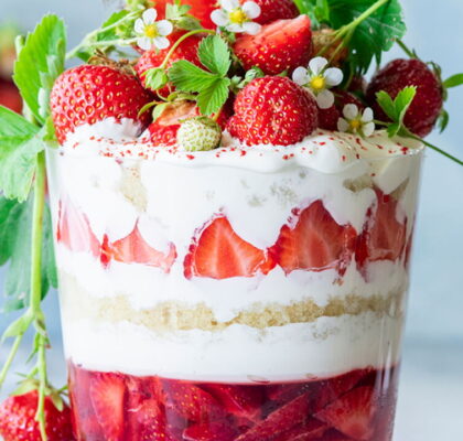 Giant Fraisier-Style Trifle