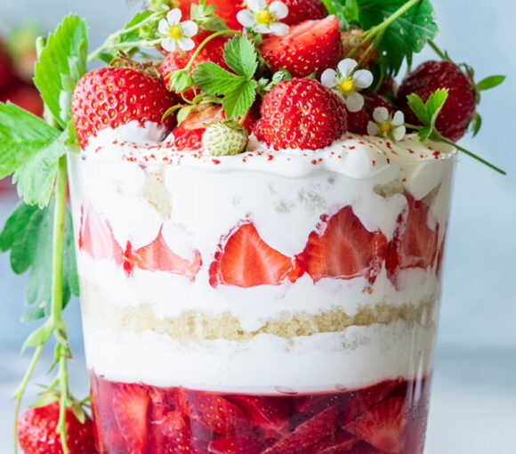 Giant Fraisier-Style Trifle